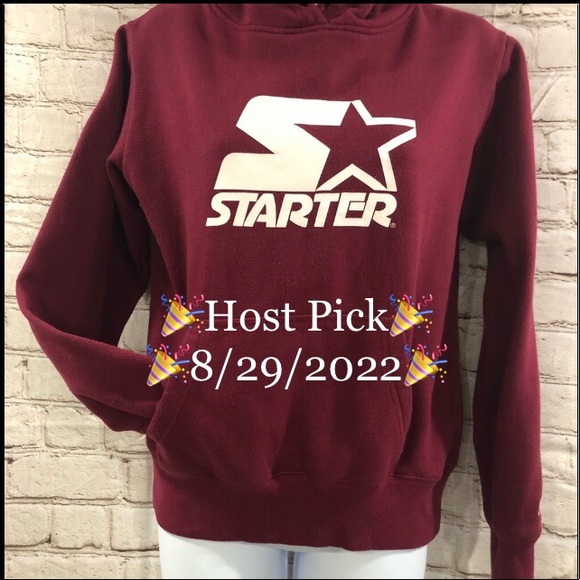 STARTER Tops - 🎉HP x 2🎉❤️‍🔥Starter Hoodie Sweatshirt-Burgundy- Measurements in Photos❤️‍🔥